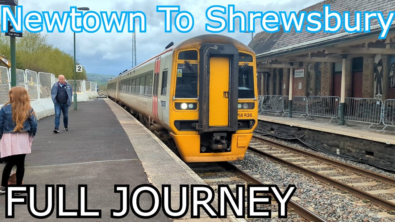 Newtown to Shrewsbury FULL TRAIN JOURNEY (4K) on Cambrian Line