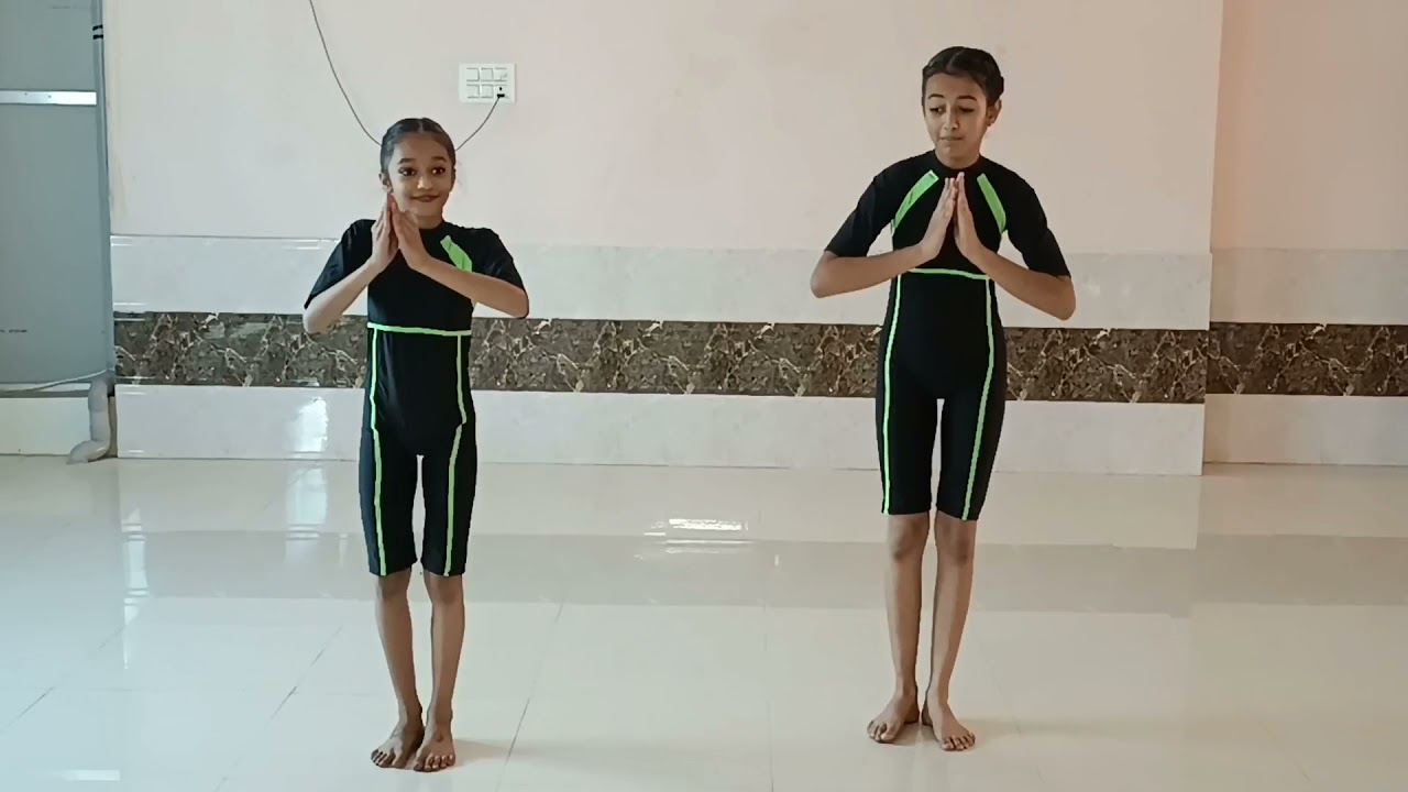 national level rhythmic pair yoga tournament NYSF| by Himanshi shevkani and Tisha Patel