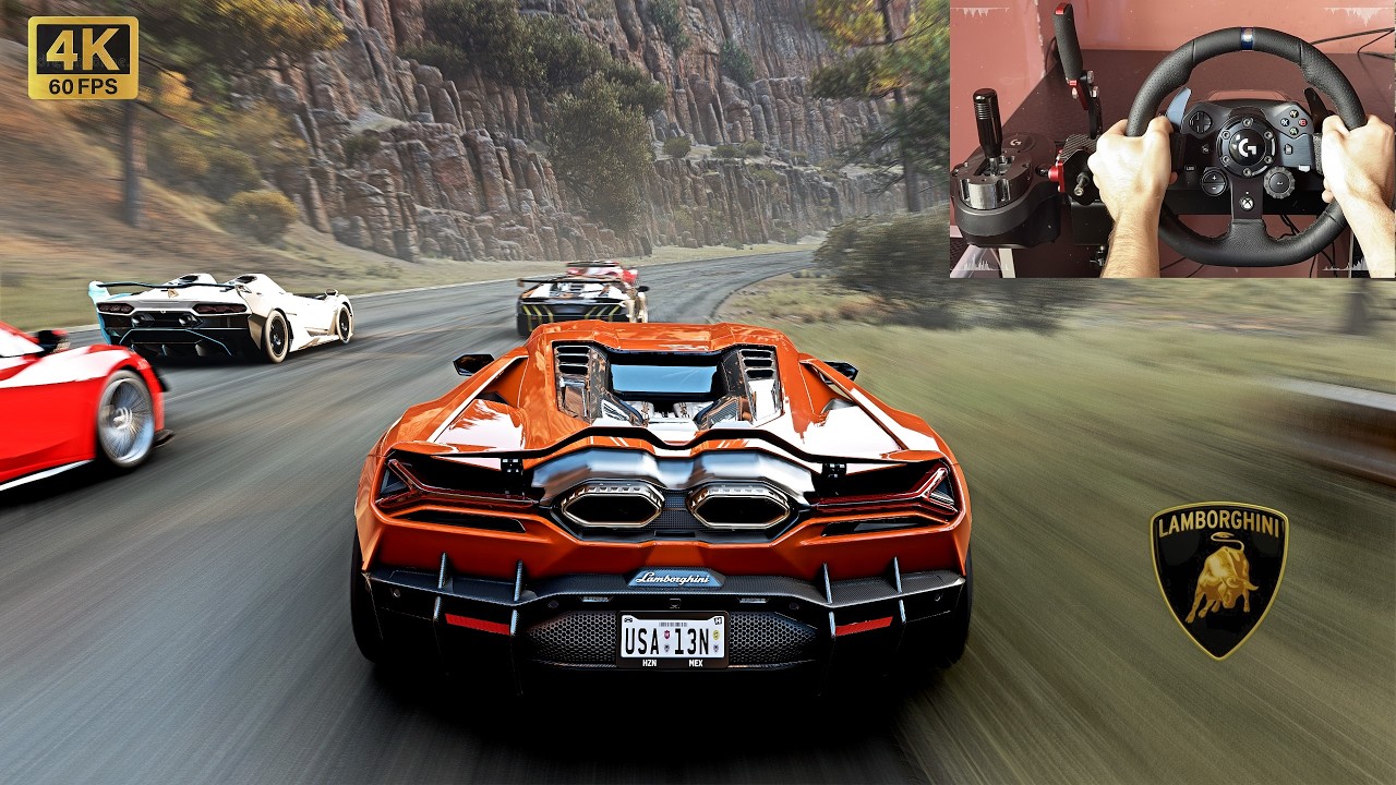 Lamborghini Revuelto VS HYPERCARS | Forza Horizon 5  Steering Wheel Gameplay