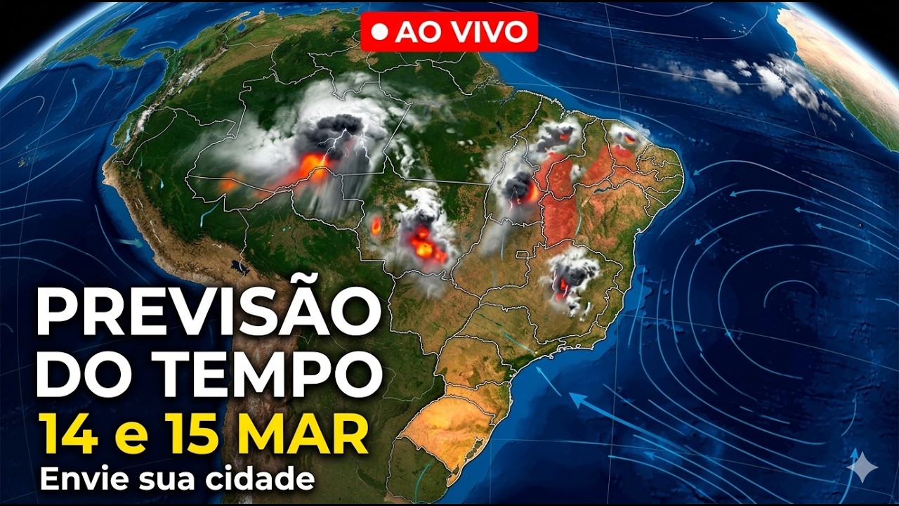 🚨 AO VIVO - LIVE DA PREVISÃO: Chuvas e Calor no Brasil neste fim de semana | Previsão da sua cidade