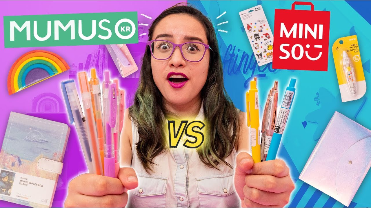 MINISO vs MUMUSO 🧐 ¿CUAL ES MEJOR? *Batalla Épica de papelería bonita* ✂️ Craftingeek