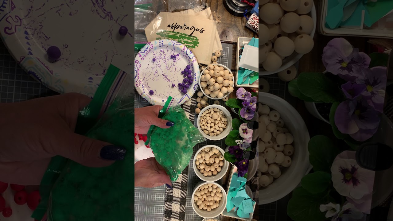 How to paint wood Beads