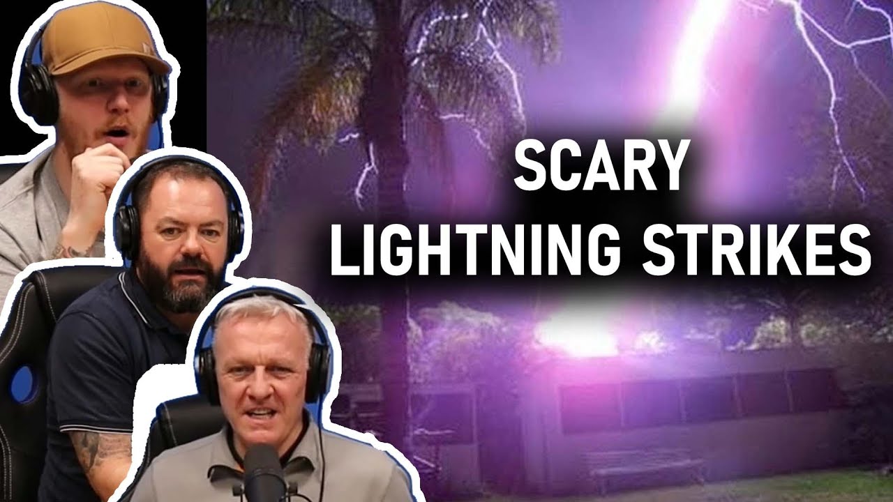 Scary Lightning Strikes REACTION | OFFICE BLOKES REACT!!
