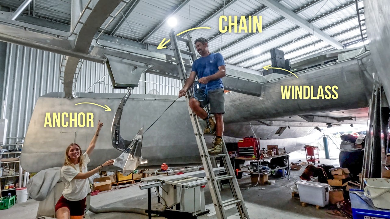 Complete Anchoring Setup: Every Choice Explained  🛠️ Aluminum Catamaran Build Pt 53