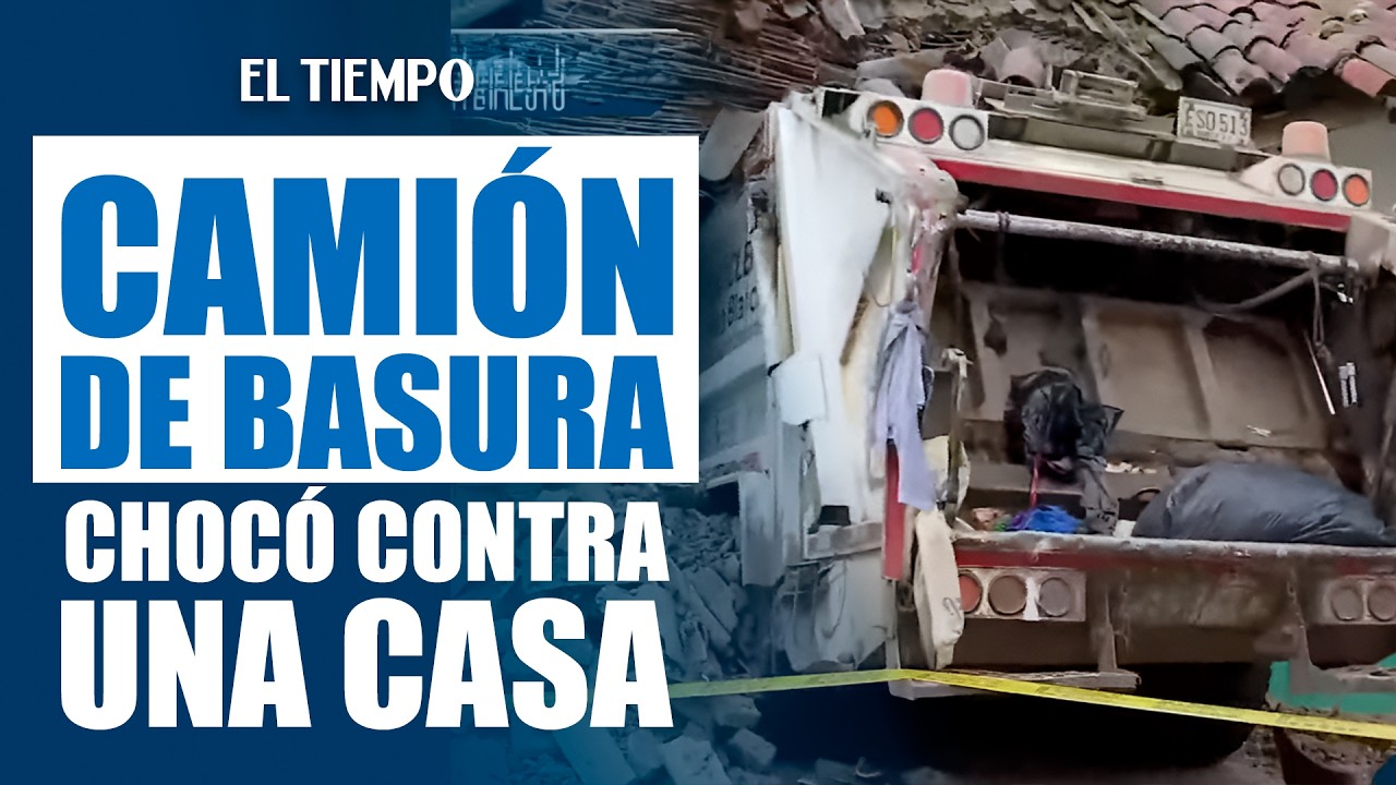 Camión de basura se chocó contra una casa en la Calle 10 con cra. 2 | EL TIEMPO