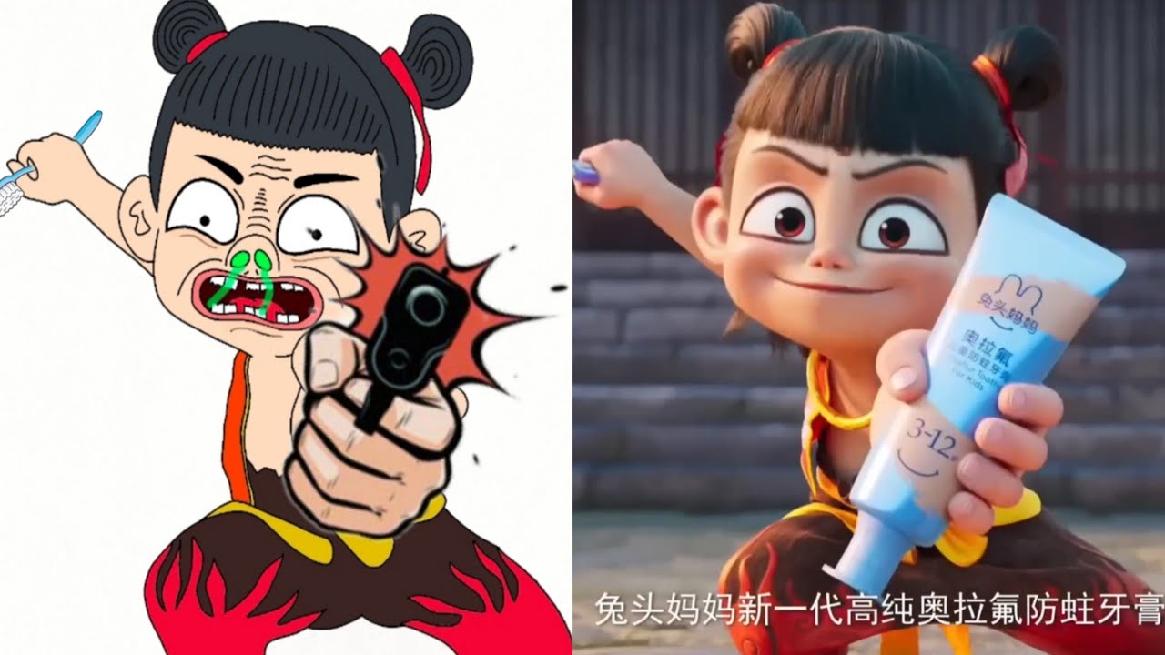Ne Zha 2 Behind the Scenes Funny Drawing Meme 🤣 | Funny Ne Zha 2 Cartoon Art Meme Video