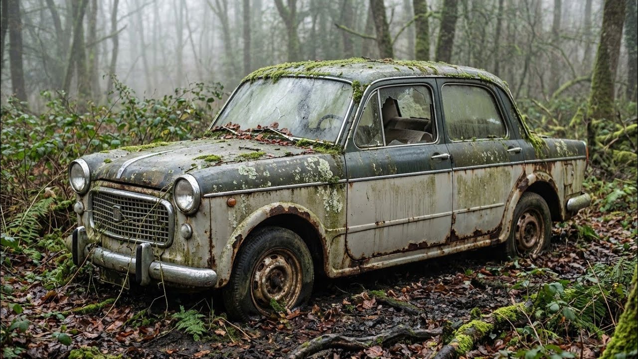 Asmr Car Restorasion! Full Restorasion of a Fiaat 1200 1957  From Total Disrepair To Looking New