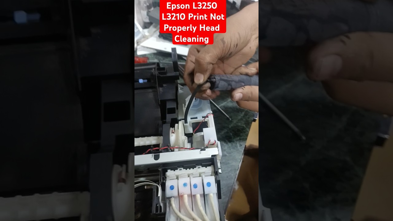 Epson L3250 L3210 Print Not Properly Head Cleaning #epaon #service #ink #printersupportsoftware
