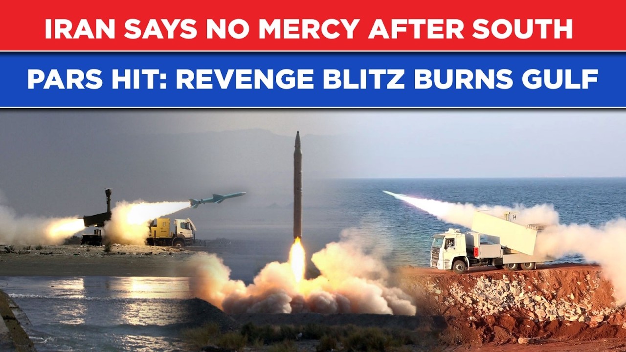 Iran Says No Mercy: IRGC Strikes Qatar, UAE, Saudi, Kuwait, Bahrain| Israel Jets Target South Pars