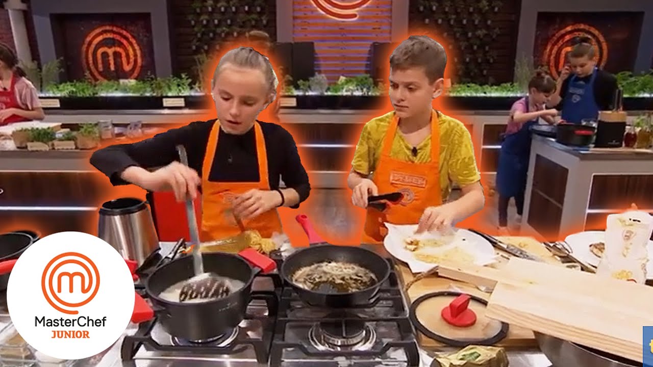 Ewa trochę spanikowała, Tymek musiał ją uspokoić | MasterChefa Junior