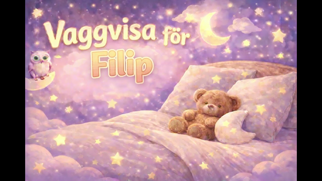 Vaggvisa för Filip 🌙 Lugnt godnattljud för barn