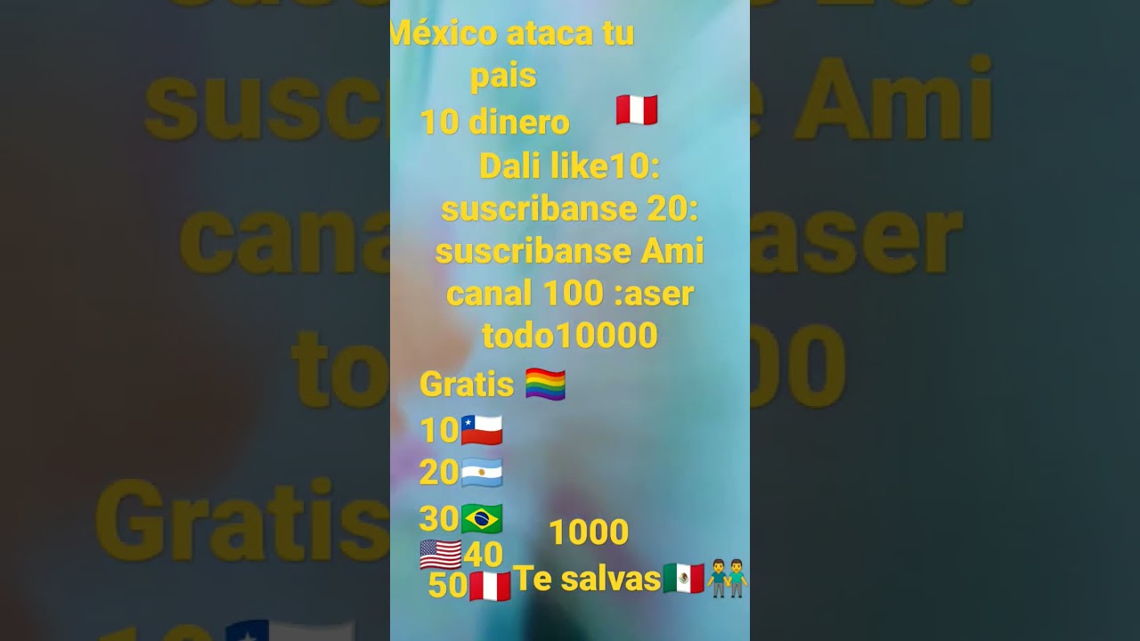 SUSCRIBANSE A MI CANAL
