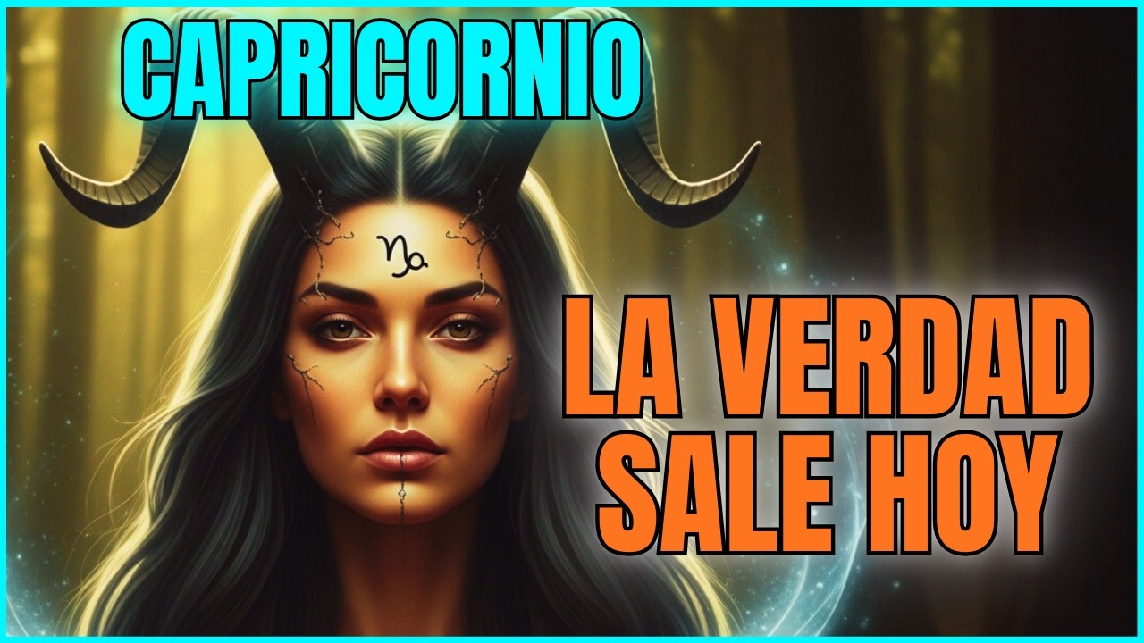 Capricornio ♑ Lo Que Esa Persona Nunca Te Dijo… Hoy Sale a la Luz