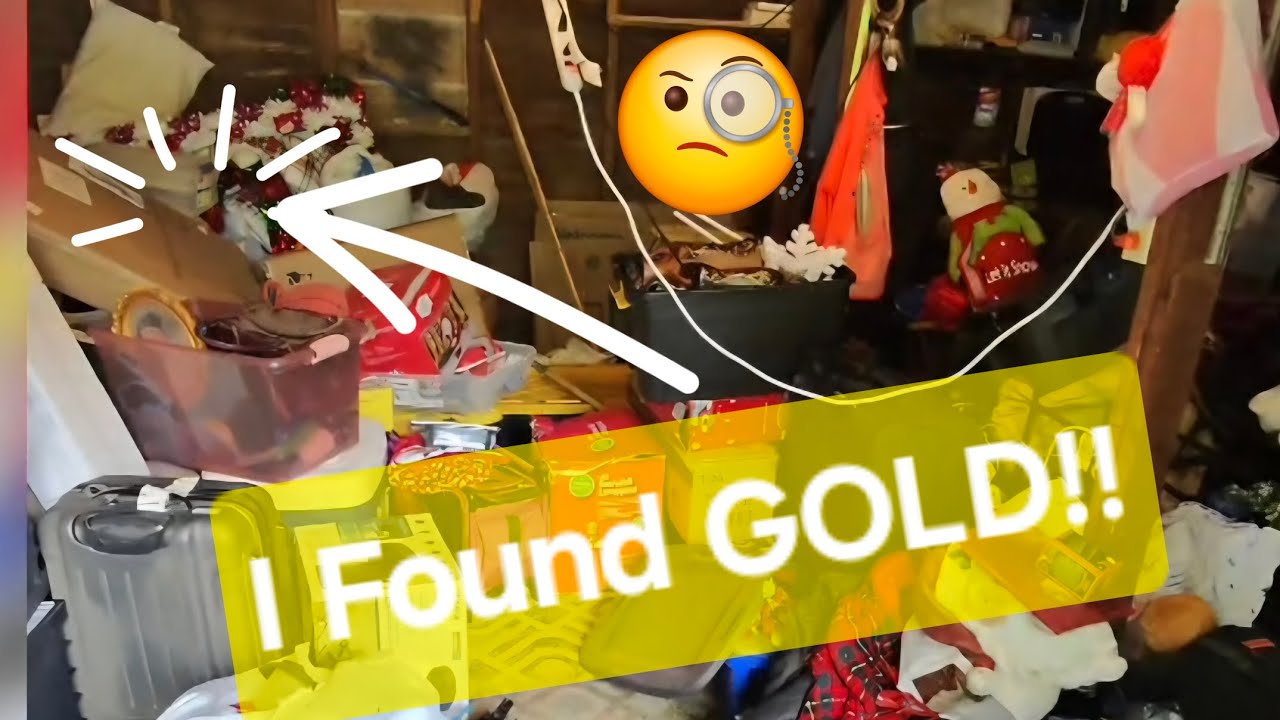 Everything in this hoarders garage is for sale... and I found GOLD!!!