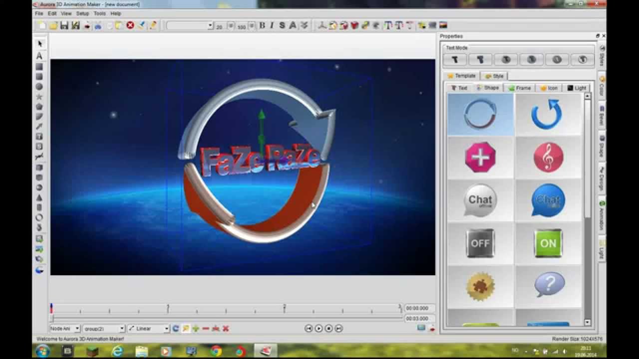 Aurora 3D animation maker tutorial