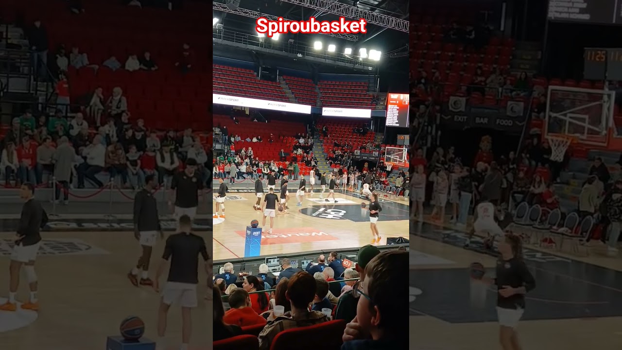 Échauffement Spirou Charleroi VS Den Helder Suns 