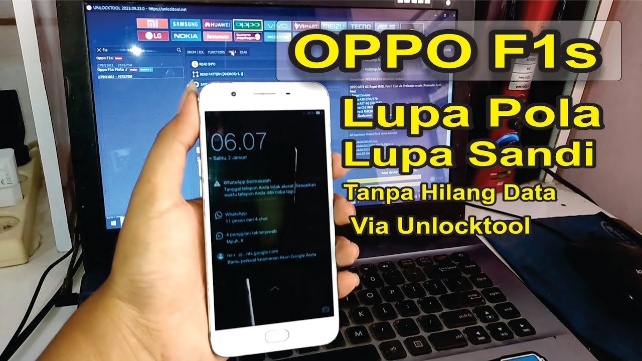 OPPO F1s Lupa Pola Tanpa Hilang Data Via Unlocktool One Click Terbaru
