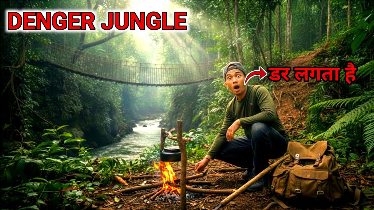 Solo Survival Denger Jungle | Survival Skills In Forest | Camping With Tea 