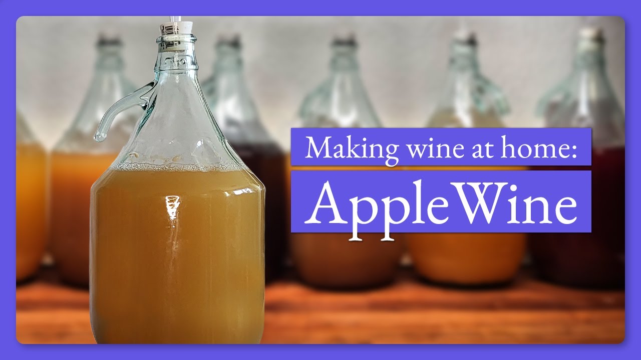 Making apple wine from juice