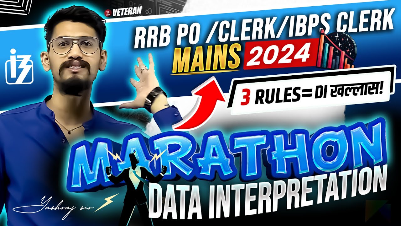 DI Marathon for RRB PO Mains 2024 | Mains Quant for RRB PO MAINS 2024 | Yashraj Sir | Veteran