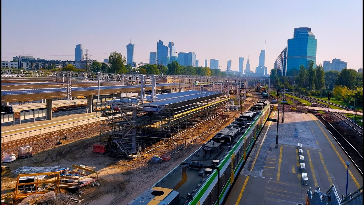 Warszawa Zachodnia w trakcie modernizacji 4 i 5 peron gotowe