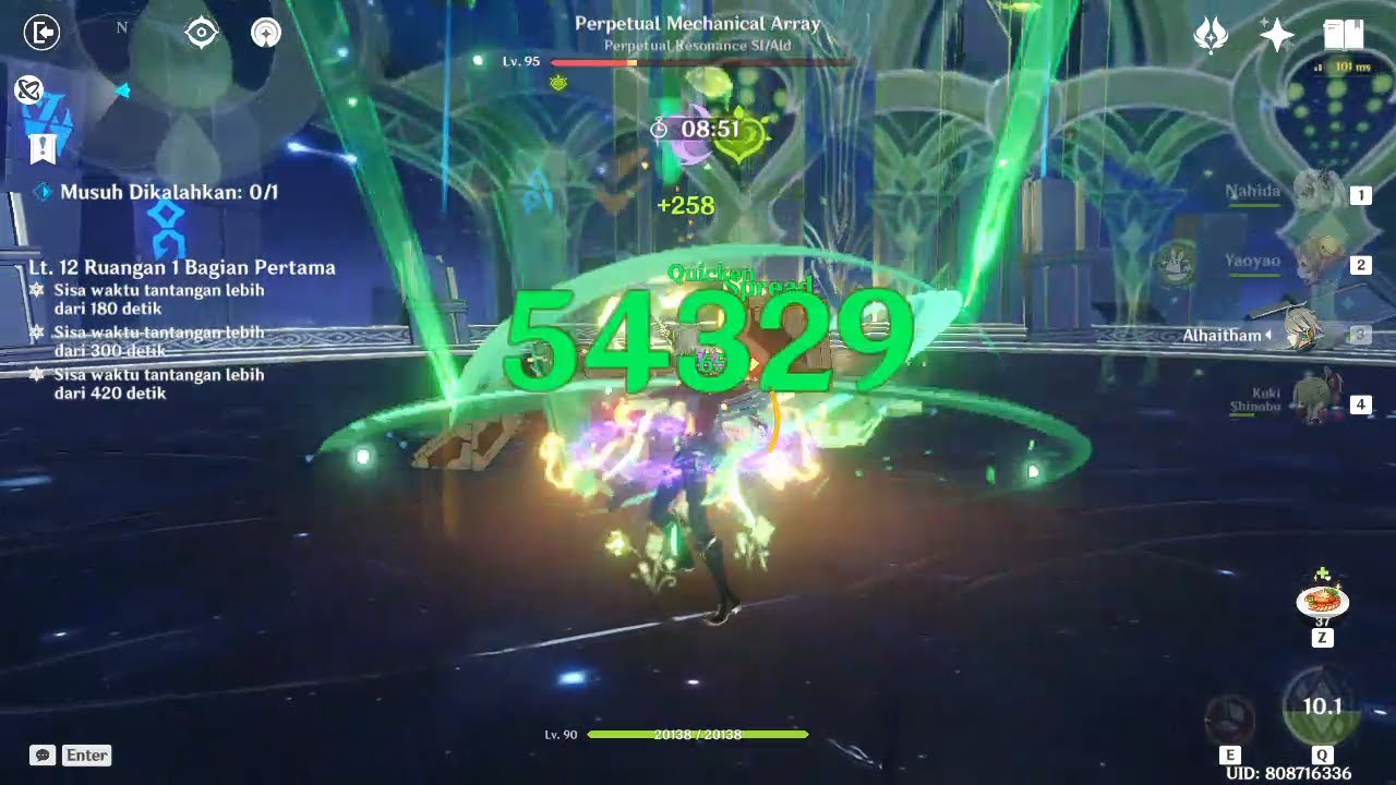 ALHAITHAM SPREAD VS PMA SPIRAL ABYSS 3.4 FLOOR 12 - Genshin Impact