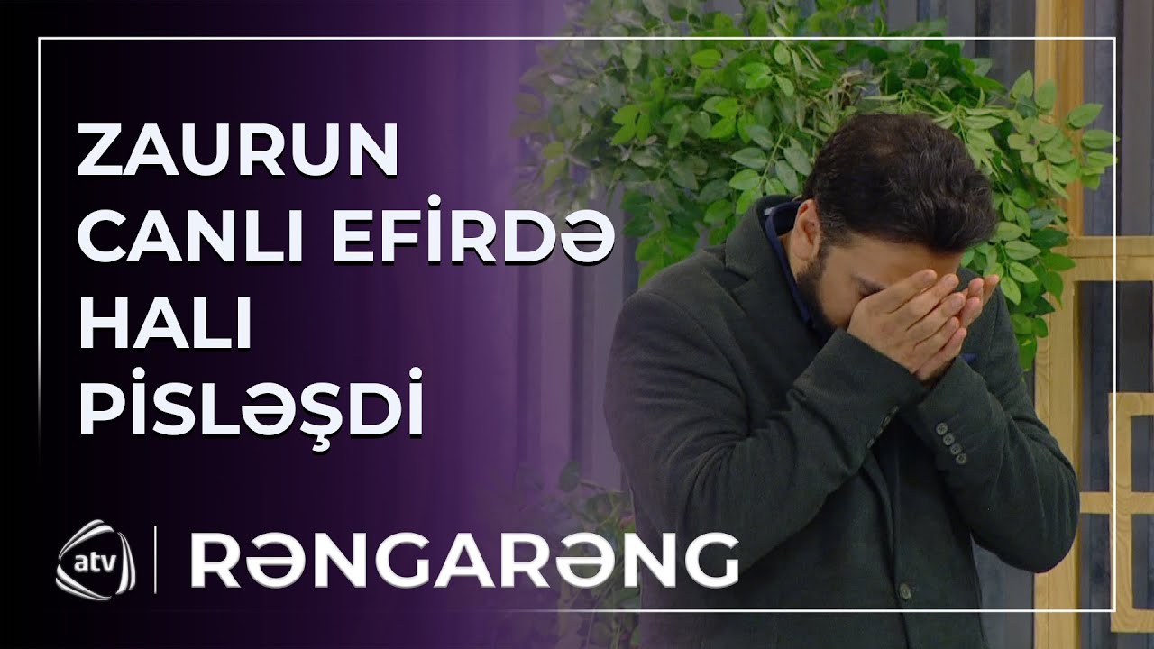 Zaur Nəbioğlunun canlı yayımda VƏZİYYƏTİ PİSLƏŞDİ / Rəngarəng