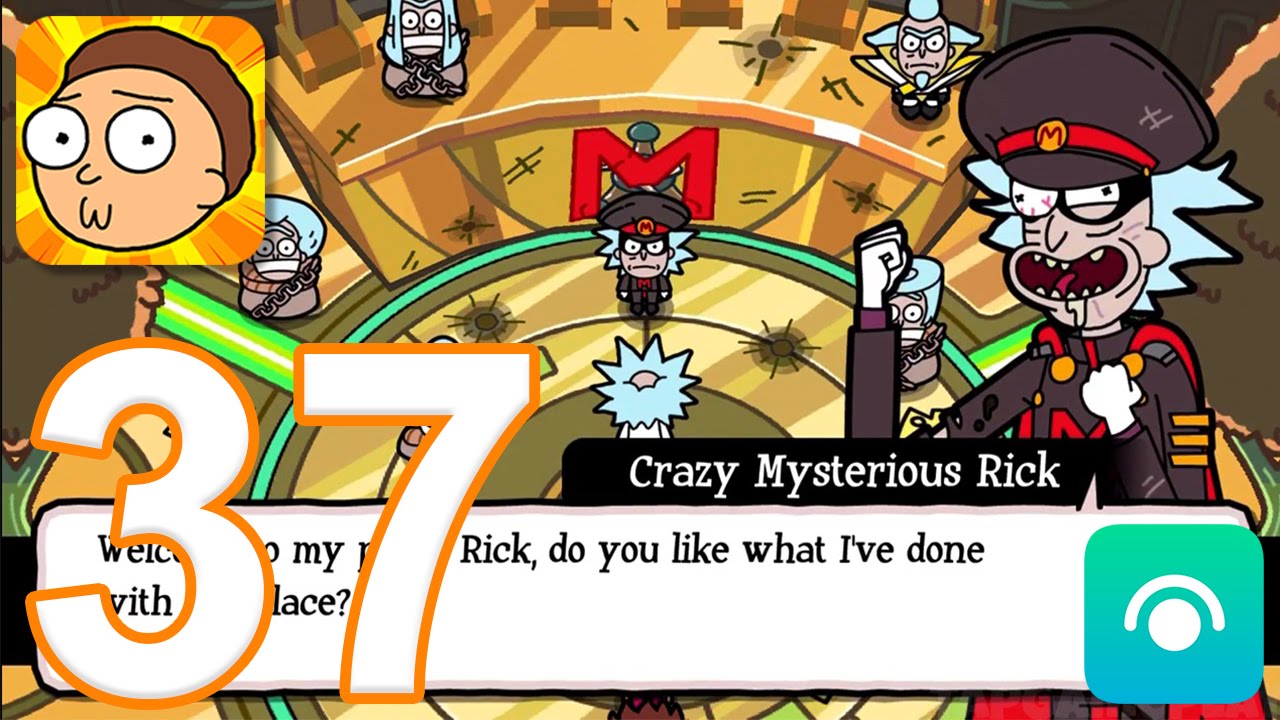 Pocket Mortys - Gameplay Walkthrough Part 37 - Crazy Mysterious Rick, Ending (iOS, Android)