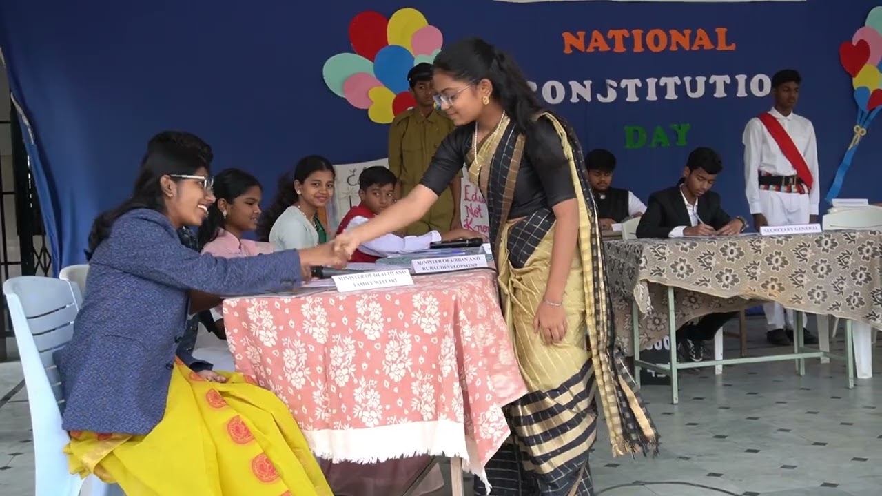Constitution Day celebrations, St Pious X School, Alwal.