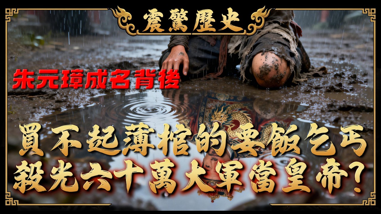 朱元璋：震驚歷史！連父母死都買不起一口薄棺的要飯乞丐，憑什麼殺光六十萬大軍當上皇帝？
