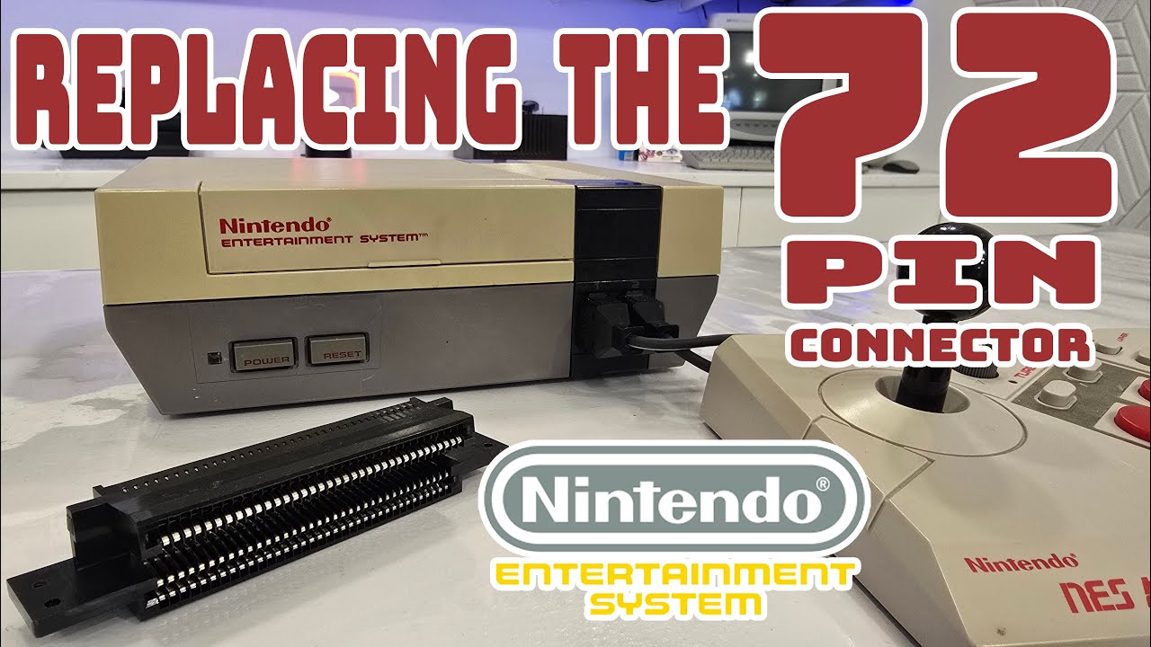 Replacing the NES 72-Pin Cartridge Connector on the Nintendo Entertainment System #retrogaming
