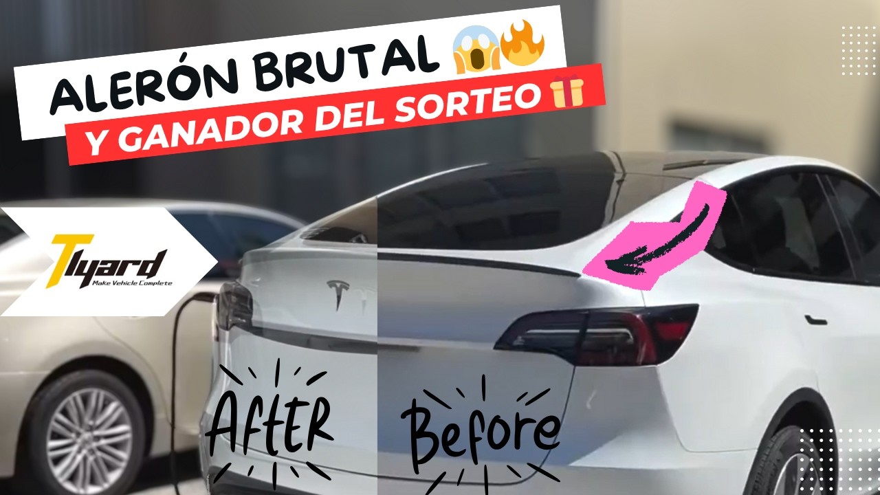 Probando el alerón de carbono Tiyard⚡😎 y anuncio el ganador del sorteo