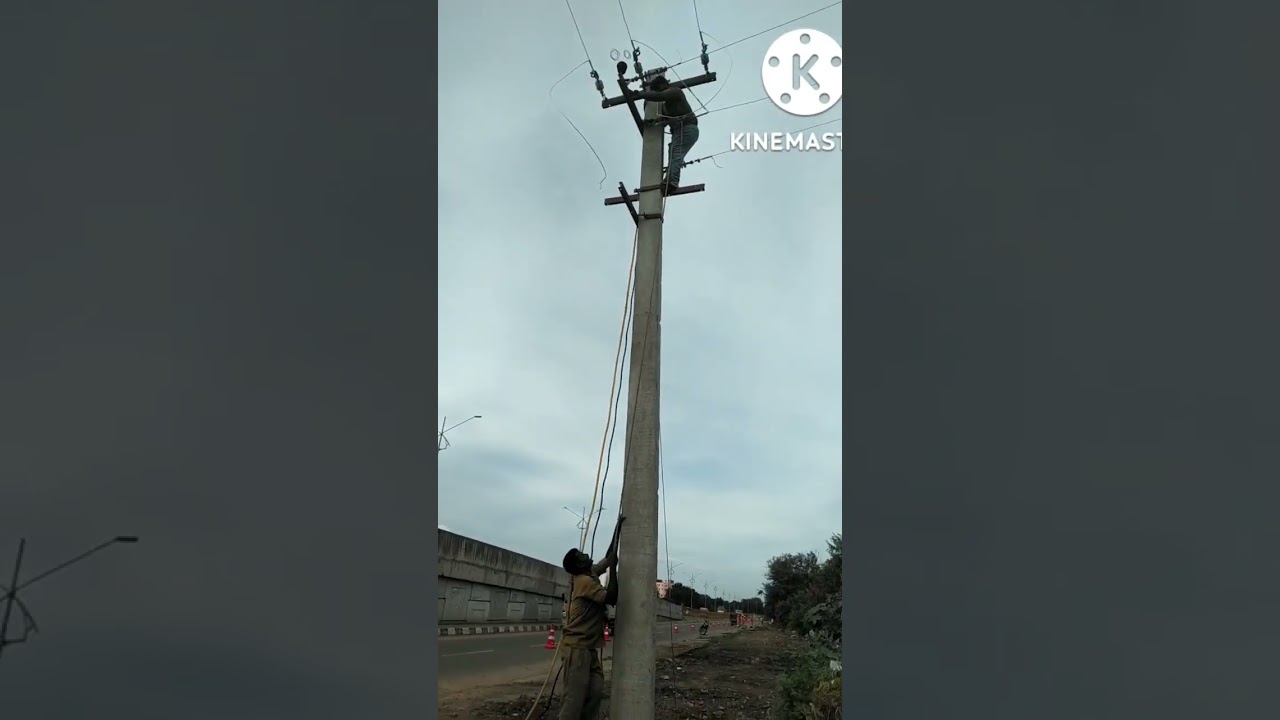 TNEB line changing work 