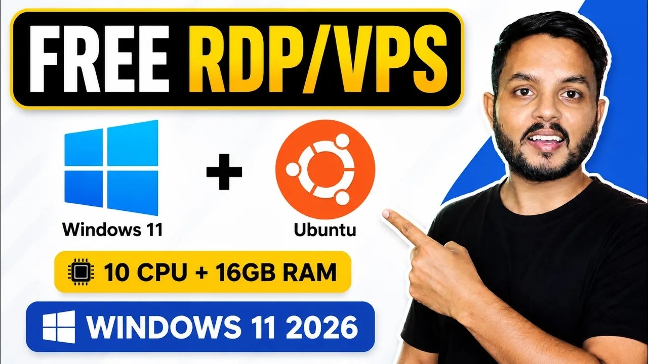 FREE VPS/RDP for Mobile and PC | How to Setup a Free Windows RDP in 2026