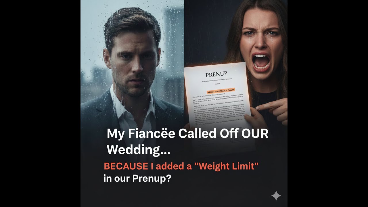 My Fiancée called off OUR wedding BECAUSE I added a 'Weight Limit' in our Prenup?