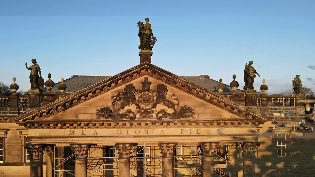 Wentworth Woodhouse. Drone flight - February 2021