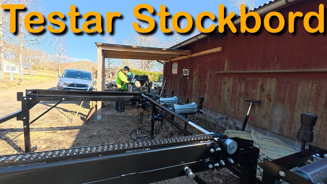 Stockbords test till Vedprocessorn (Testar Stockbord till Vedprocessorn)