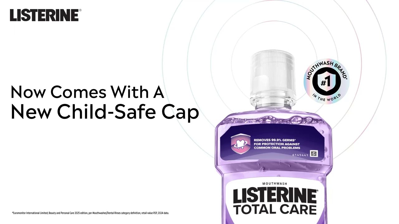 How to open the new Child Safe Listerine Cap | 250ml and 500ml