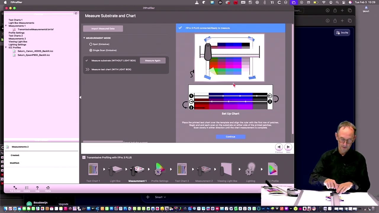 Transmissive Profiling with i1Pro3 Plus