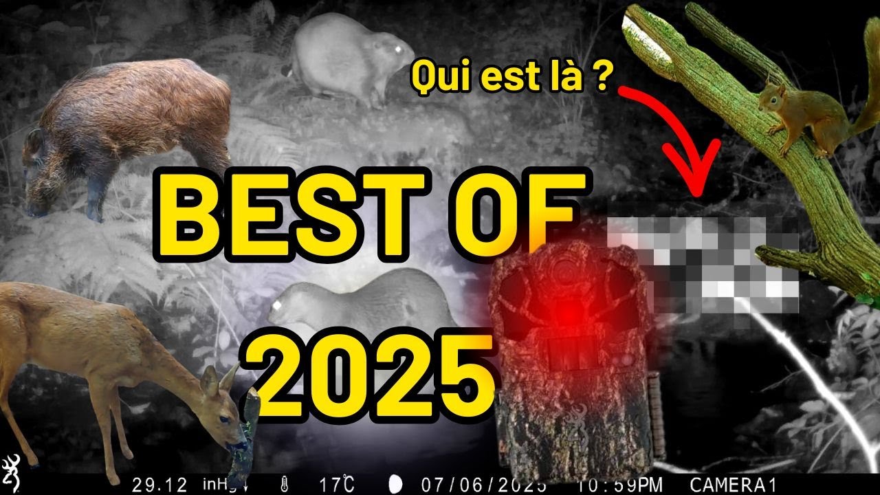 Le Best 2025 ! 1 ans de piège-photo et de nouvelles espèces !