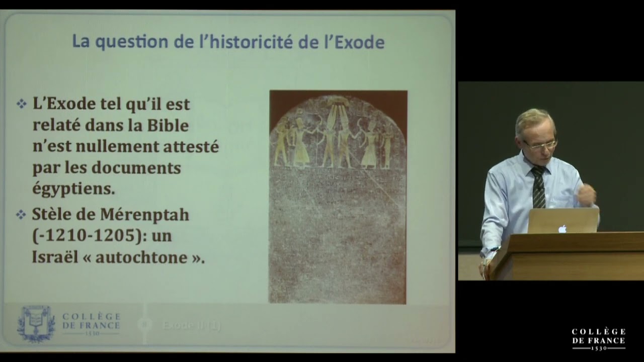 Le livre de l'Exode : mythes et histoires (suite) (1) - Thomas R&ouml;mer (2014-2015)