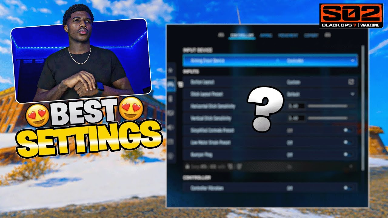 new *BEST* SETTINGS in WARZONE SEASON 2! 🎮😱 (Best Controller, Graphic & Audio Settings) - BO7