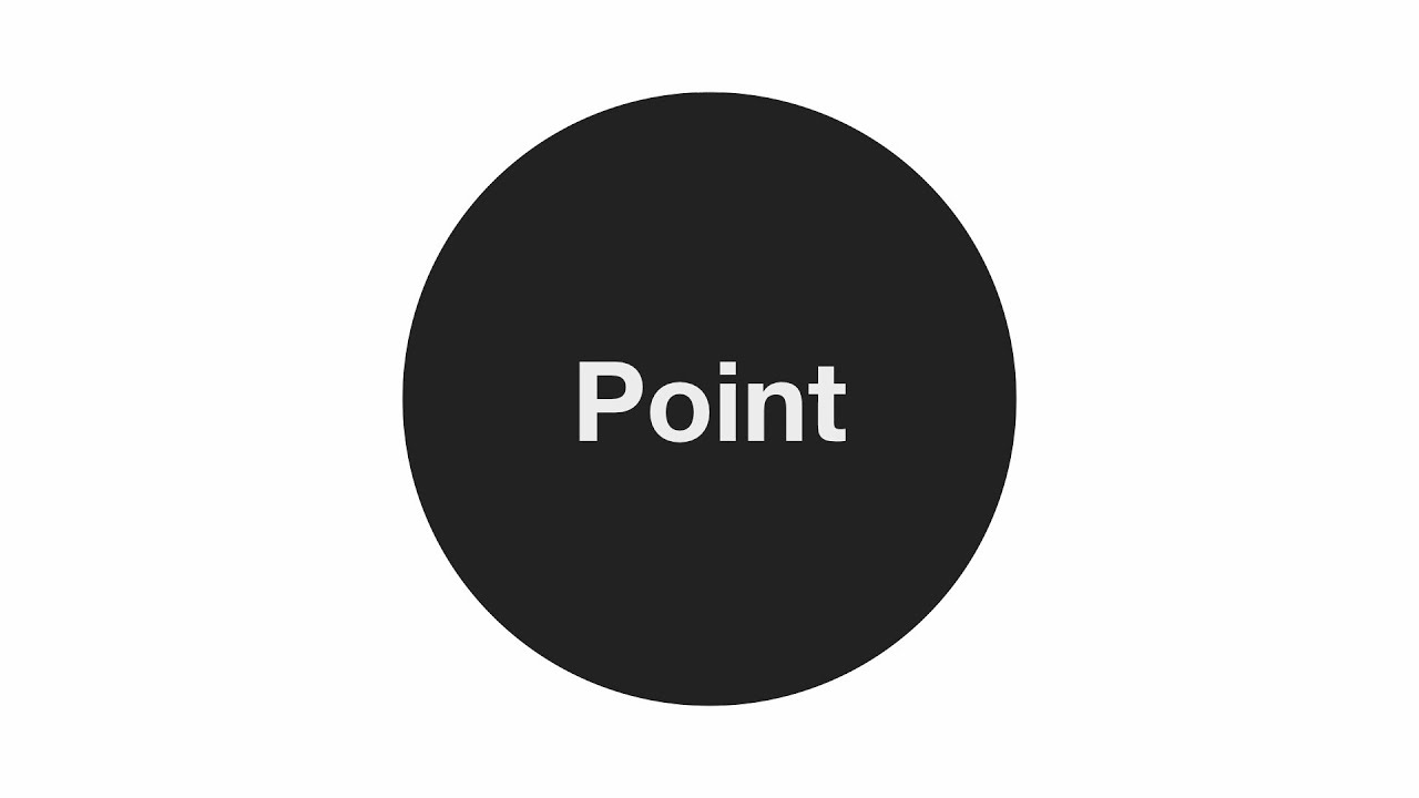 What is a POINT - Elements of Architecture & Design in 2 mins