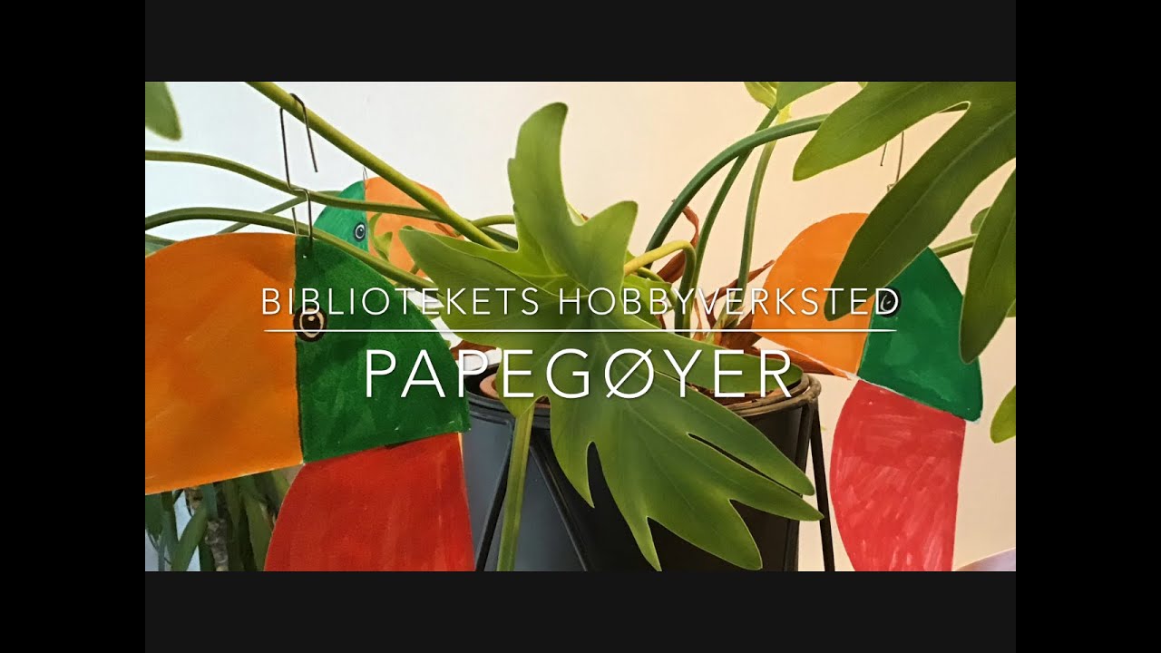 Bibliotekets hobbyverksted: Papeg&oslash;ye