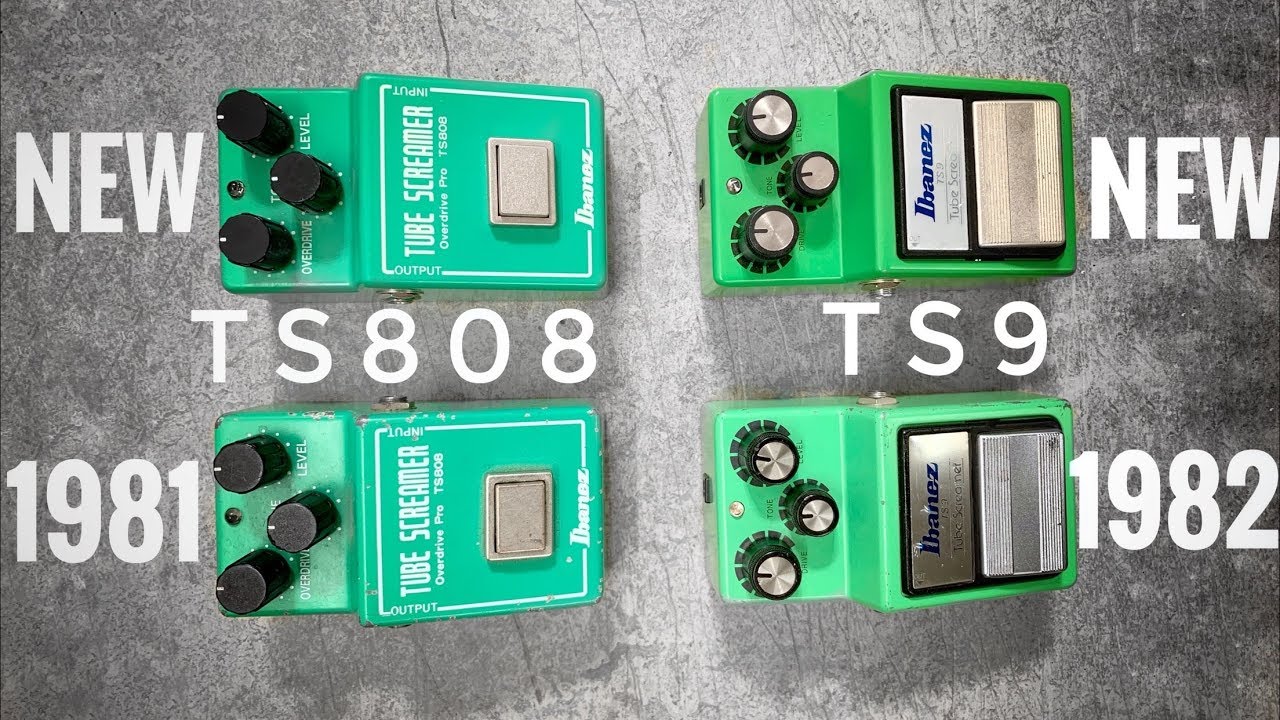 Ibanez Tube Screamer: NEW -vs- 1981 ORIGINALS - TS808 and TS9!