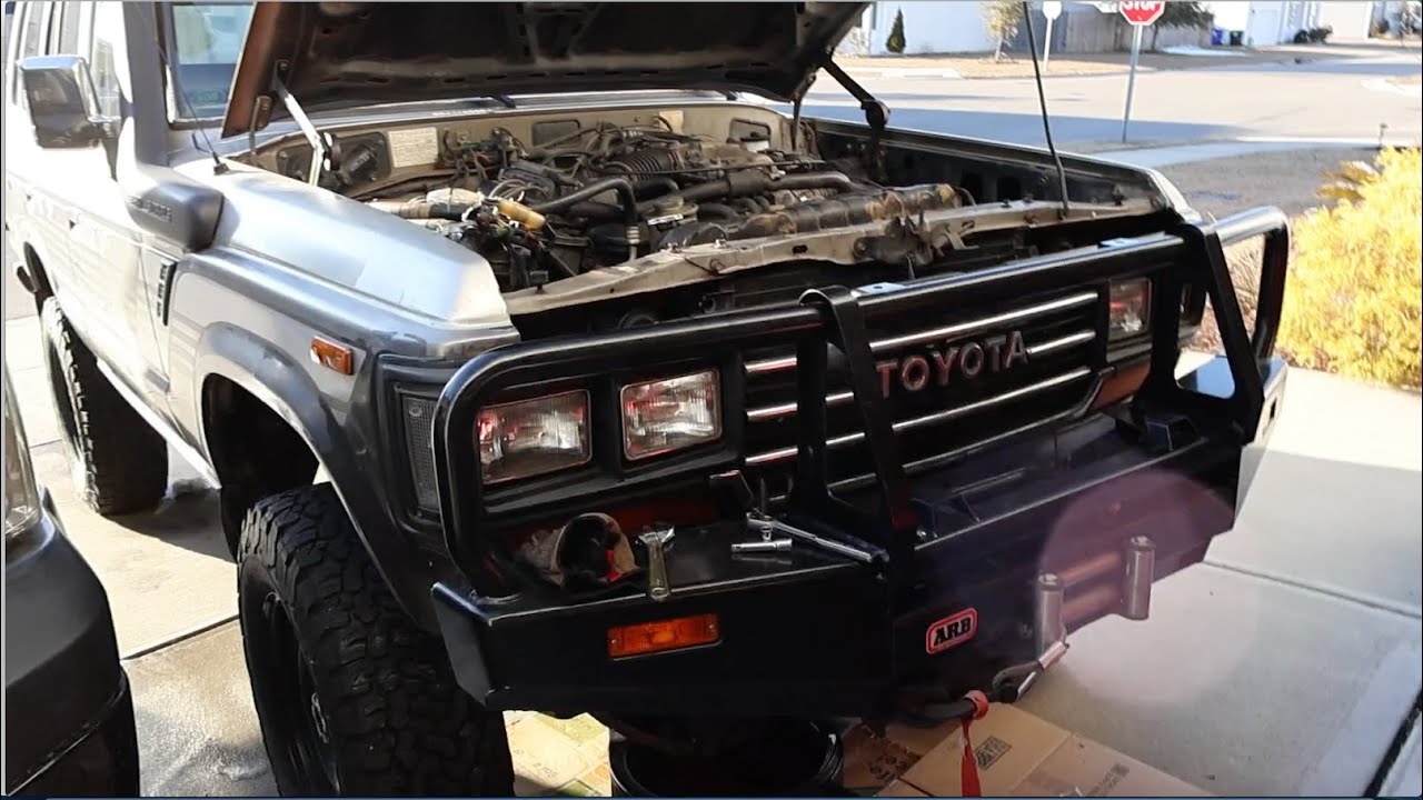 Radiator Replacement 1989 Toyota Land Cruiser FJ62- 3FE Engine
