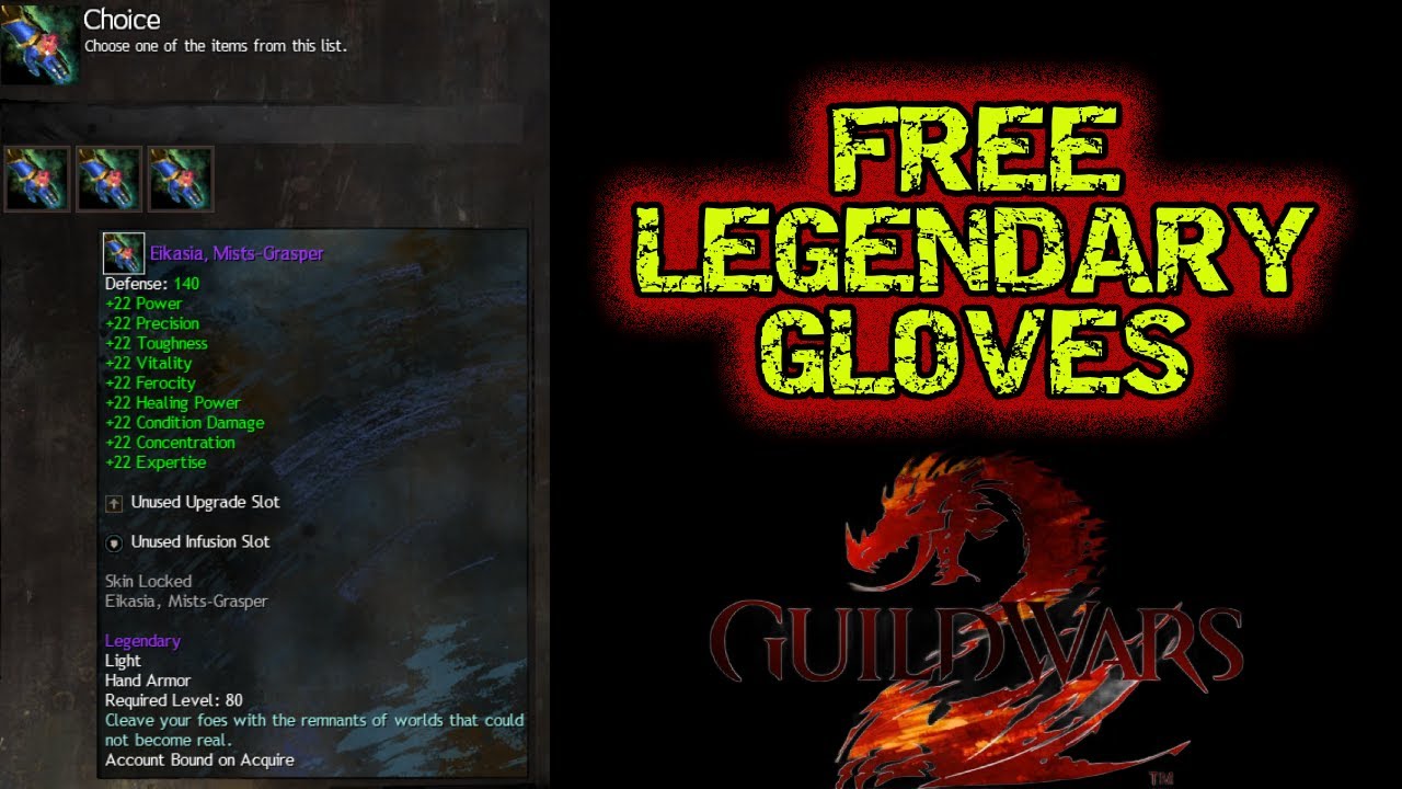 GW2 FREE LEGENDARY GLOVES! BEST EVENT EVER! LOGIN RIGHT NOW!