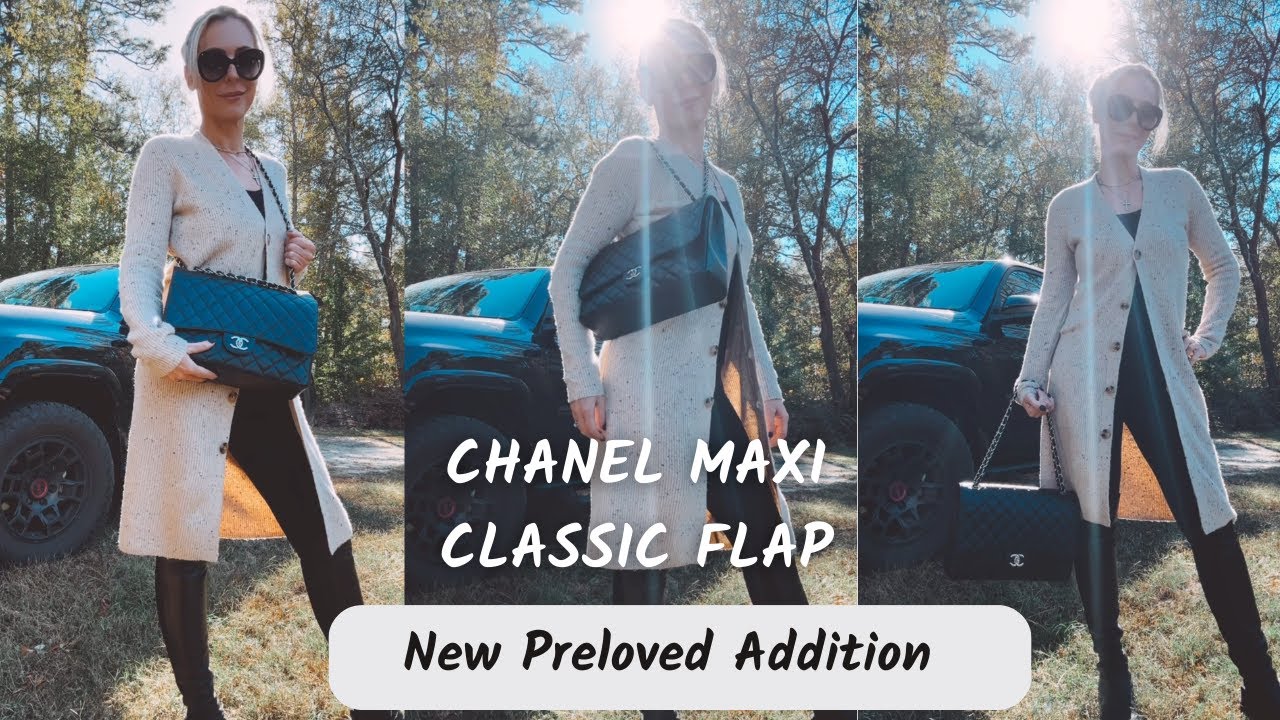 Preloved Chanel Maxi Classic Flap | New vs Old Caviar Leather | Yoogi's Closet Experience