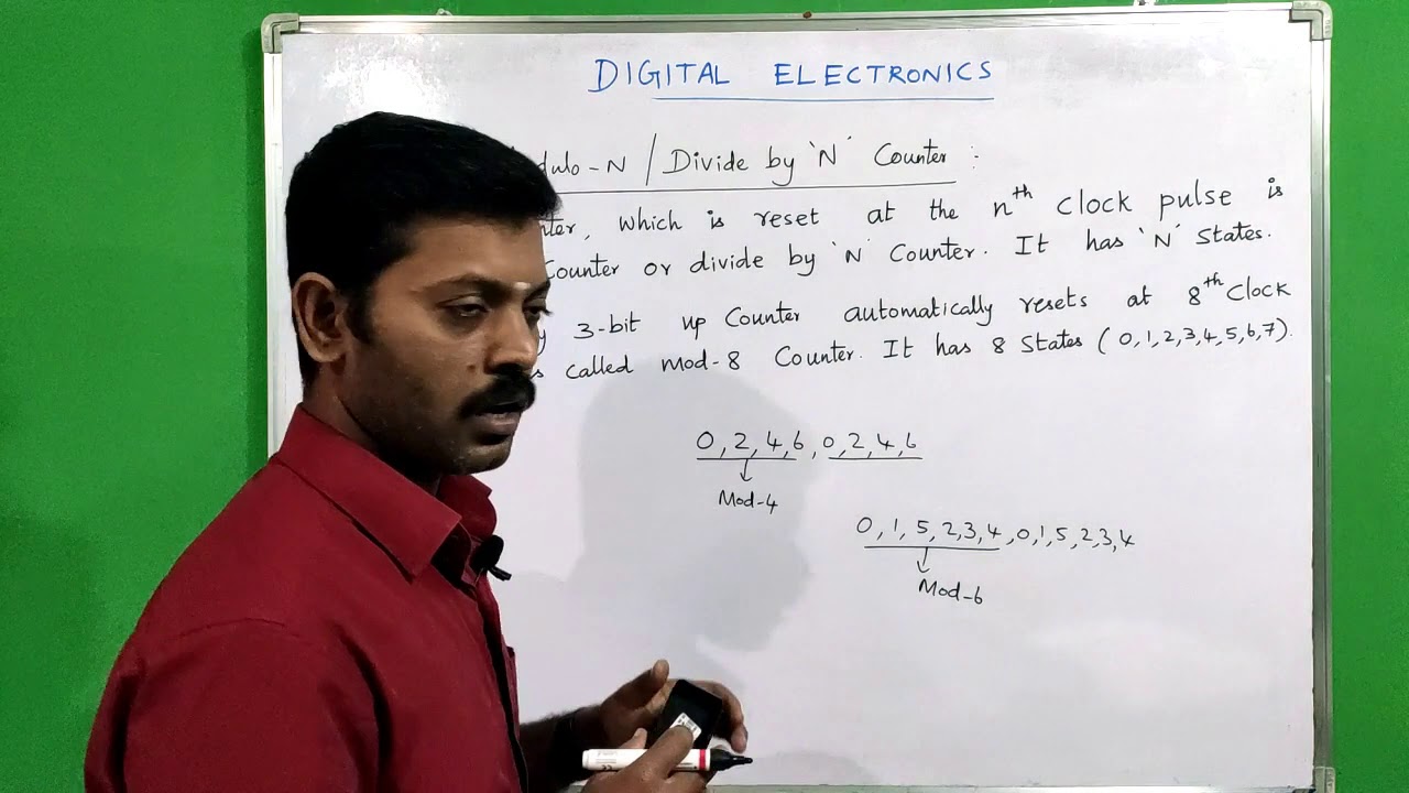 Mod Counter | Divide by N Counter | Modulo Counter | Tamil | Digital Electronics