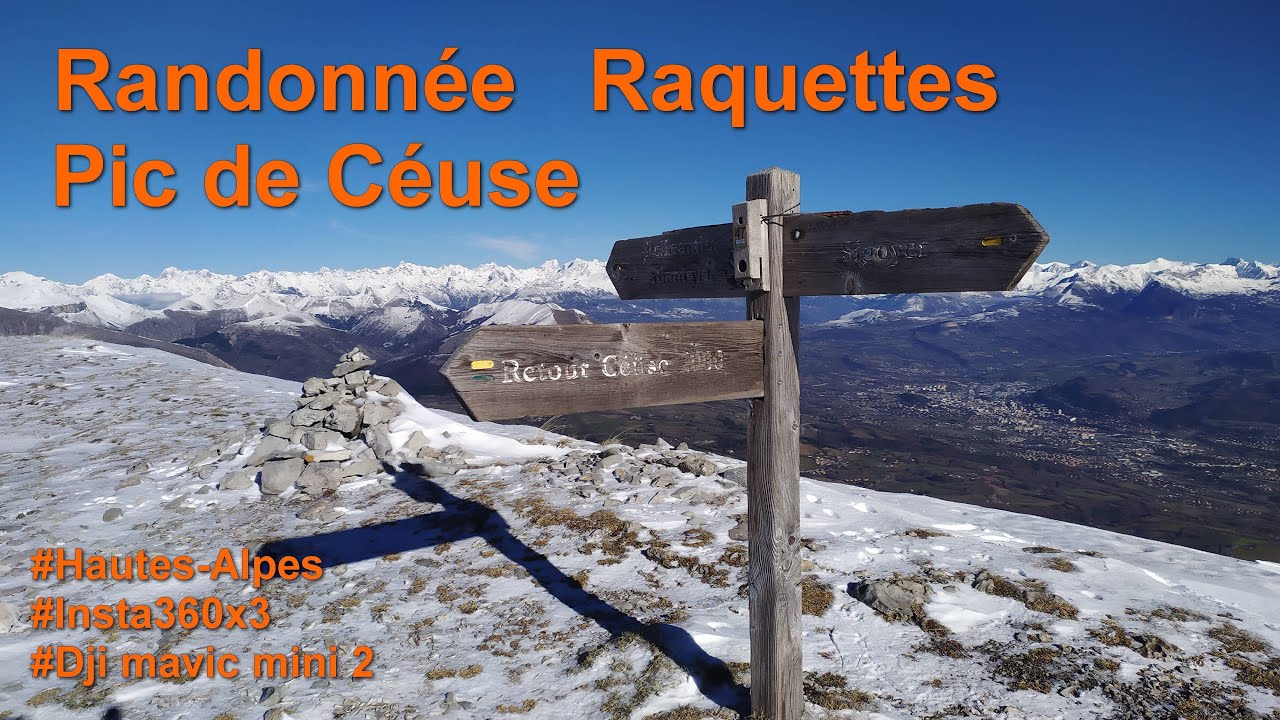 Randonnée Raquettes au Pic de Céüse avec vol en Drone - Hautes Alpes